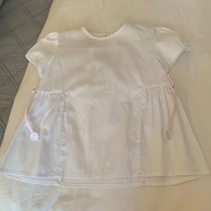 Bella Bliss Appliqué Tie Top White - size 6